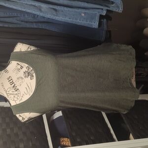 Champion Green and black tank top